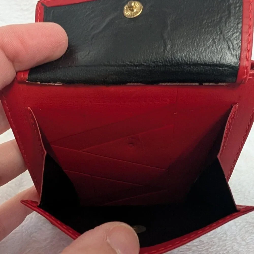 Authentic Valentino Garavani Embossed Bifold Wallet